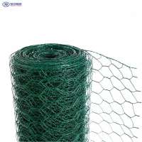 PVC coated Hexagonal Wire woven mesh animal fence netting