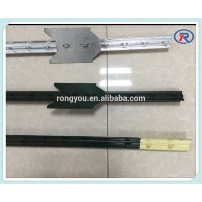 Factory Provide Farm Fence Studded metal T fence Posts(USA Type)