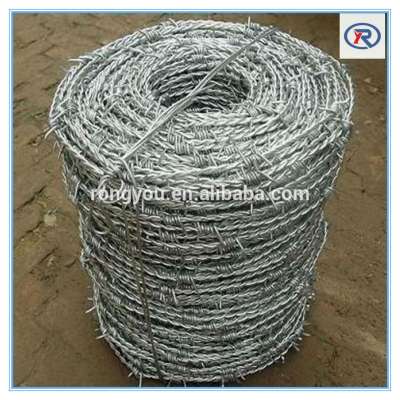 galvanized barbed wire