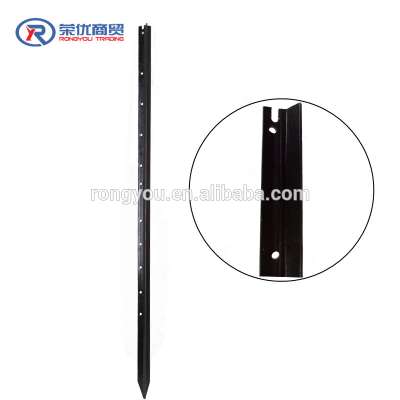 heavy duty black bitumen y star picket with clips